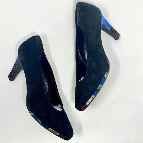 Stuart Weitzman Black Heels with Sleek Design - Picture 1 of 9